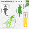 Gersoniel 4 Pcs Animal Bookmarks for Kids Luminous Dinosaur Shark Funny Crocodile Bookmark 3D Cartoon Boys Girls Men Wom