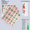 Spanish Bible Index Tabs New Old Testament Tabs Matte Laminated Floral Design Bible Journaling Supplies 122 Pcs Terracot
