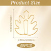 HINZIC 40 Pack Paperclip Bookmarks Cute Leaf Shape Monstera Paper Clips Page Markers for Notebooks Scrapbooks File Organ