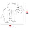 CAIRIAC Creative Elephant Paperclips Paperclips Bookmark Set Paper Clips Classify Files Notebooks Scrapbooks Bookmarks M
