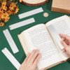 UNICRAFTALE 6Pcs 511 Metal Blank Bookmark Craft Tag Stainless Steel Rectangle Engraving Stamping Tags Pendant Decoration