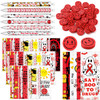 Epakh 72 Pcs 24 Sets Red Ribbon Week Awareness Supplies Drug Free Red Ribbon Week Favors 07 mm Mechanical Pencil Bookmar