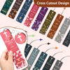 30 Pcs Bible Verses Bookmarks with Hollow Cross and Cross Pendants Inspirational Book Markers Christian Bookmarks Christ
