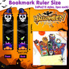 MWOOT 36 Pcs Halloween Bookmarks DoubleSided Paper Page Markers Bulk Cute Bookmark Clips Reading Markers Back to School
