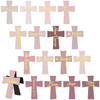 Outus 48 Pieces Magnetic Christian Religious Cross Bookmark Religious Bible Verses Bookmarks Magnetic Page Clips for Wom