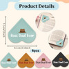 LSVGSAK Leather Heart Bookmarks Dad Papa Birthday Christmas Fathers Day Thanksgiving Gifts 4pcs Corner Page Book Marks A