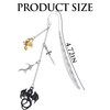 Berirexrion Fantasy Fourth Wing Bookmarks Dragon Sword Bookmark Gifts Reading Men Book Lovers Cool Merch Metal Page Mark