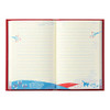 Midori 12887006 Diary with Embroidered Bookmark Cat Pattern