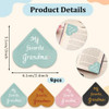 LSVGSAK Leather Heart Bookmarks Grandma Grandmother Gigi Nana Christmas Birthday Mothers day Gifts 4pcs Corner Page Book