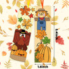 Haooryx Fall Autumn Book Mark 75Pcs Color Your Own Happy Fall DIY Bookmarks Kids Unique Book Club Page Holder Markers Cl