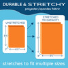 Blue Summit Supplies 6 Stretchable Book Covers for Hardcover Colorful Fabric Book Cover for Classroom Textbook Protectio