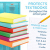 Blue Summit Supplies 6 Stretchable Book Covers for Hardcover Colorful Fabric Book Cover for Classroom Textbook Protectio