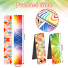 Tudomro 80 Pcs Optical Magnetic Bookmarks Colorful Laminated Magnet Book Markers Kid Book Lovers Foldable Magnet Clips R
