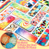 Tudomro 80 Pcs Optical Magnetic Bookmarks Colorful Laminated Magnet Book Markers Kid Book Lovers Foldable Magnet Clips R