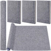 CRASPIRE 51 x 118 Linen Book Cloth Gray Books Binding Fabric Surface Paper Backed Bookcover Densely Woven Cloth Books Al