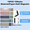 15 Pieces Magnetic Bookmark Magnet Page Marker Book Marker Clips Magnetic Page Clips for Book Lovers Readers Students Te