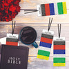 Chivertion 120 Pcs Plan of Salvation Bookmarks with Black Ribbon 59 x 23 Inches Christian Religious Bible Roman Road to