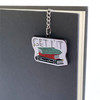 Paper House Productions Book Lovers Enamel Charm Chain Clip Bookmark Get Lit