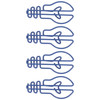100Pcs Light Bulb Shape Paper Clips Special Shaped Marking Clips Bookmark Clips with Storage Box for File Classification