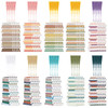 50 Pcs Book Tracker Bookmarks 6 3 x 2 2 Inch Bookshelf Design Page Markers Bookmarks with Tassel Book Lovers Gift Double