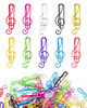 YETOOME 100 Pcs Music Paper Clips Metal Musical Notes Shaped Bookmark Clips for Desk Bookmark Office School Notebook 10
