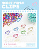 YETOOME 105 Pcs Heart Paper Clips Cute Love Shaped Paper Clips Metal Bookmarks for Students Teachers 6 Colors