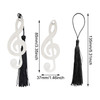 Honbay 20PCS Metal Musical Notes Bookmarks with Tassel Music Party Favors Gifts for Wedding School Office Supplies or Bo
