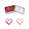 OWLFAVO 120pcs Heart Shape Paper Clips with Clear Box Red and Pink Funny Cute Paperclips Bookmarks Planner Clips for Fun