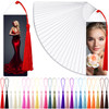 Zonon 100 Pieces 2 x 6 Clear Plastic Bookmark Sleeves with Tassels Vinyl Photobooth Bookmark Covers Blank Strip Display