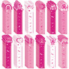 Kosiz 120 Pcs Breast Cancer Awareness Bookmarks Ruler Bulk Gifts Pink Ribbon Bookmarks Ruler Hope Butterfly Heart Inspir