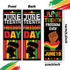 Haooryx Juneteenth Bookmarks 120Pcs 1865 Juneteenth Bookmarks with Ribbon Celebration June 19 Freedom Day Book Marks for