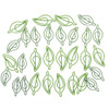30 Pcs Leaf Shaped Paper Clip Bookmark Office Supplies Set Binder Folders Metal Art Small Paperclips for Notebooks Scrap