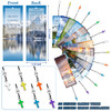Epakh 30 Pieces Bookmarks Christian with Cross Pendants Bible Verse Scripture Religious Book Mark with Inspirational Quo