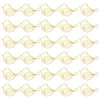 yueton 30PCS Cute Bird Shape Paper Clips Kawaii Cartoon Animal Bookmark Gold Paper Clip Office Supplies for Document Org