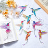 Yeaqee 8 Pcs 5D Butterfly Hummingbird Diamond Art Bookmarks Acrylic Crystal Pendant Diamond Art Bookmark Kits for Adults