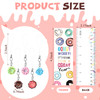 Skyygemm 50 Set Back to School Gifts Donut Keychains for Students with Donut Bookmarks Rulers Cute Dessert Style Charms