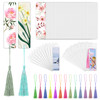 50 Sets Sublimation Blank Bookmarks with Clear Bookmark Sleeves Tassels and SelfSealing Bags Heat Transfer Metal Aluminu