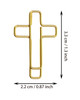 Penta Angel Cross Shape Paper Clip Book Page Mark 30Pcs Small Metal Bible Christian Page Markers Journaling Paperclips f
