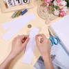 GLOBLELAND 30Pcs White Blank Cross Stitch Bookmarks 243x61mm96x24inch Cotton Lace Edge Cross Embroidery Bookmark Simple