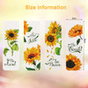 12 Pieces Sunflower Magnetic Bookmarks Inspirational Magnetic Bookmarks Magnet Page Markers Positive Book Marker for Stu