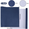 CRASPIRE 43x165 Self Adhesive Book Cloth Suede for Book Binding Dark Blue Fabric Surface Paper Backed Bookcover Books Al