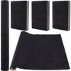 CRASPIRE Self Adhesive Book Cloth Velvet for Book Binding 433x145 Black Fabric Surface Paper Backed Book Cover Books Alb