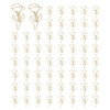 PATIKIL Cute Paper Clip 60Pcs Flower Shape Paper Clip Metal Funny Bookmarks Planner Clips Clamp for Home Office Supplies