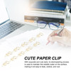 PATIKIL Cute Paper Clip 60Pcs Flower Shape Paper Clip Metal Funny Bookmarks Planner Clips Clamp for Home Office Supplies