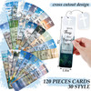 120 Pieces Bible Verses Bookmarks with Hollow Cross for Women Scripture Bookmarks Christian Book Markers for Women Men C