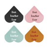 LSVGSAK Leather Heart Bookmarks Thank You Teacher Appreciation Thanksgiving Graduation Gifts 4pcs Corner Page Book Marks
