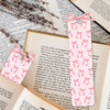 Whaline 24 Pcs Pink Bow Bookmark Preppy Coquette Bowknot Book Page Markers with Ribbon for Book Lovers Student Teacher H