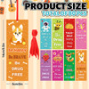 Whaline 80 Pcs Red Ribbon Week Bookmarks Drug Free Say No to Drugs Book Page Markers with Red Ribbons for Book Lovers Ch