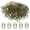 MECCANIXITY Paper Clip HeartShaped Cute Decorative Fun Clips Bookmarks 08 Inch Bronze Tone for Organize Office Home Pack