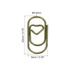MECCANIXITY Paper Clip HeartShaped Cute Decorative Fun Clips Bookmarks 08 Inch Bronze Tone for Organize Office Home Pack